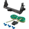 For 16-24 Nissan TITAN XD All Models Trailer Hitch + Wiring 4 Pin Curt 15306 58044 2 inch Tow Receiver