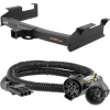 For 2007-2010 GMC Sierra 2500 HD Trailer Hitch + Wiring 4 Pin Fits 8' bed factory replacement hitch Curt 15312 55384 2 inch Tow Receiver