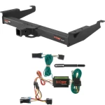 For 1996-1999 Chevy Express 2500 Trailer Hitch + Wiring 4 Pin Fits All Models Curt 15320 55335 2 inch Tow Receiver