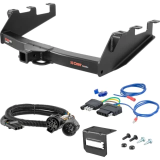 For 1999-2002 Chevy Silverado 2500 Trailer Hitch + Wiring 5 Pin Fits All Models Curt 15323 2 inch Tow Receiver