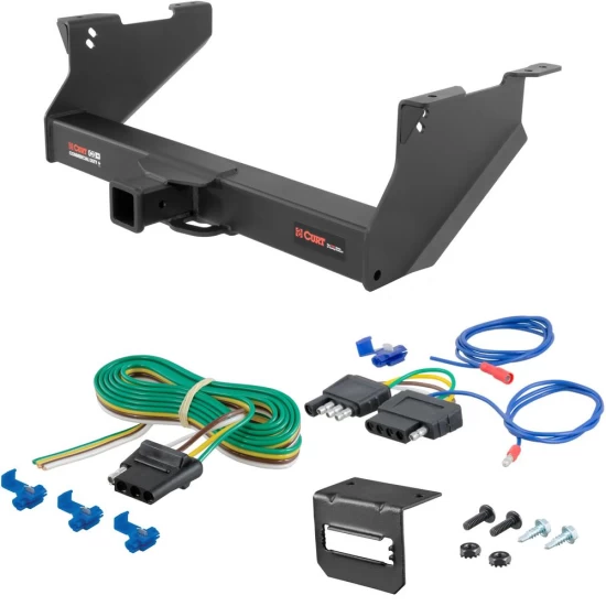 For 2015 Ram 2500 Trailer Hitch + Wiring 5 Pin Fits All Models Curt 15809 2.5 in Tow Receiver