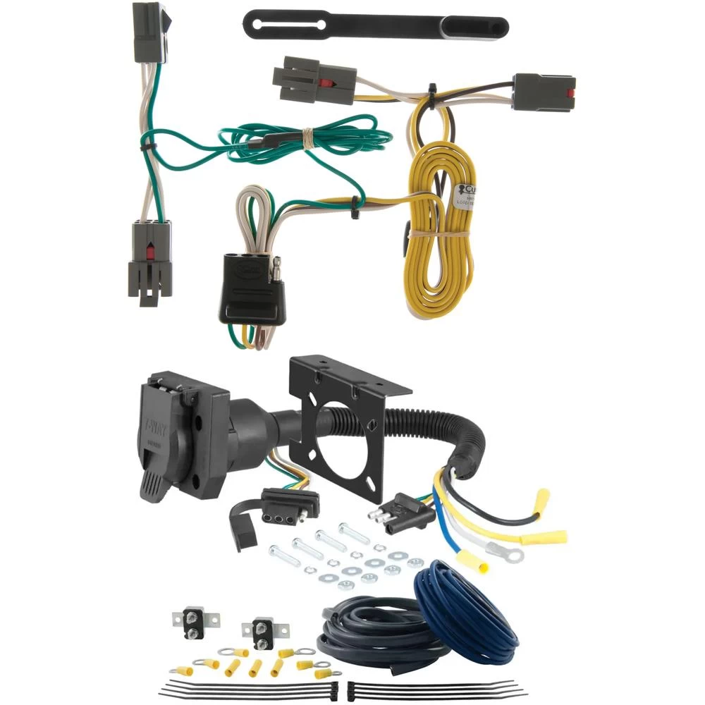 For 1992-1997 Mercury Grand Marquis Trailer Wiring 7 Way Trailer Wiring Plug w/ Bracket Fits All Models Curt