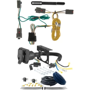 For 81-11 Lincoln Town Car 98-11 Ford Crown Victoria 92-11 Mercury Grand Marquis 79-86 Marquis 03-04 Marauder Trailer Wiring 7 Way Trailer Wiring Plug w/ Bracket Curt