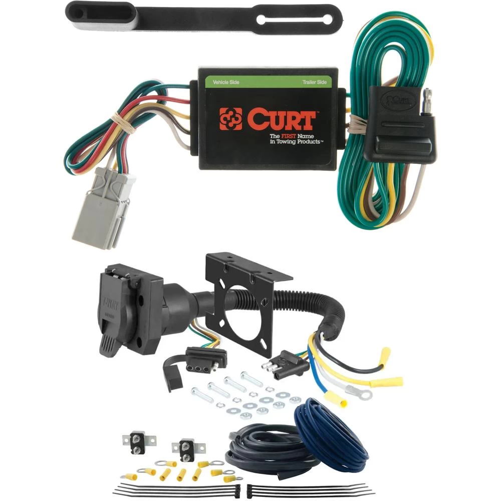 For 2002-2006 Honda CRV Trailer Wiring 7 Way Trailer Wiring Plug w/ Bracket Fits All Models Curt