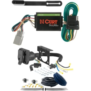 For 2002-2006 Honda CRV Trailer Wiring 7 Way Trailer Wiring Plug w/ Bracket Fits All Models Curt