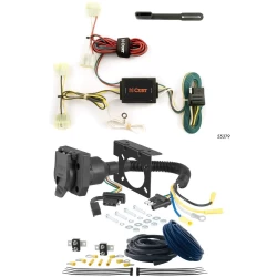 For 89-04 Toyota Tacoma 1995 Mid-Year Model Trailer Wiring 7 Way Trailer Wiring Plug w/ Bracket Curt