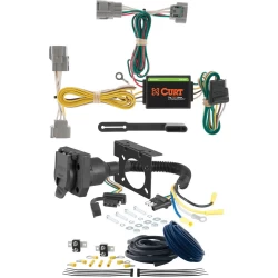 For 05-15 Toyota Tacoma Trailer Wiring 7 Way Trailer Wiring Plug w/ Bracket Curt