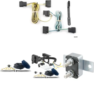 For 2009-2014 Ford E250 Trailer Wiring 7 Way Trailer Wiring Plug w/ Bracket Fits All Models Curt