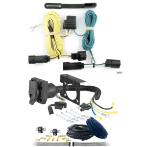 For 07-10 Saturn Outlook Trailer Wiring 7 Way Trailer Wiring Plug w/ Bracket Curt