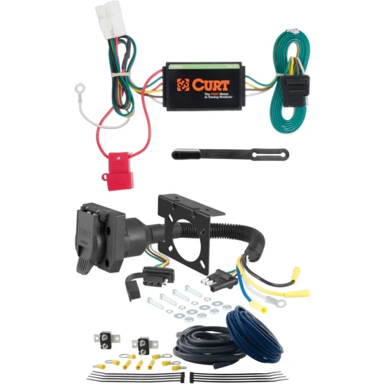 For 2019-2024 Subaru Ascent Trailer Wiring 7 Way Trailer Wiring Plug w/ Bracket Except Hybrid Curt