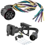 For 2006-2008 Dodge Ram 1500 Trailer Wiring 7 Way Trailer Wiring Plug w/ Bracket Fits All Models Curt 56229-55774 For 2006-2008 Dodge Ram 1500 Trailer Wiring 7 Way Trailer Wiring Plug w/ Bracket Fits All Models Curt 56229-55774
