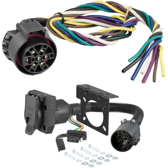 For 2006-2008 Dodge Ram 1500 Trailer Wiring 7 Way Trailer Wiring Plug w/ Bracket Fits All Models Curt 56229-55774 For 2006-2008 Dodge Ram 1500 Trailer Wiring 7 Way Trailer Wiring Plug w/ Bracket Fits All Models Curt 56229-55774