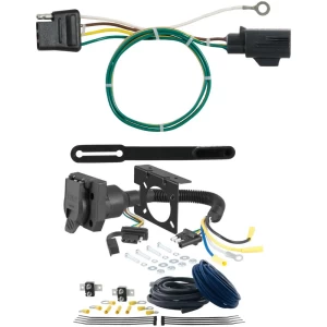 For 15-22 Land Rover Range Rover Sport Trailer Wiring 7 Way Trailer Wiring Plug w/ Bracket Curt