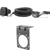 For 11-19 Ford Explorer Trailer Wiring 7 Way Trailer Wiring Plug w/ Bracket Curt
