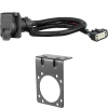 For 2024 Chevy Traverse Limited Trailer Wiring 7 Way Trailer Wiring Plug w/ Bracket Fits All Models Curt