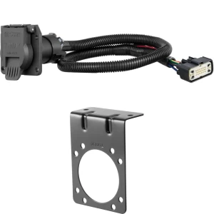 For 2024 Chevy Traverse Limited Trailer Wiring 7 Way Trailer Wiring Plug w/ Bracket Fits All Models Curt