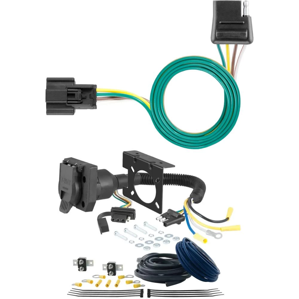 For 2023-2024 Cadillac LYRIQ Trailer Wiring 7 Way Trailer Wiring Plug w/ Bracket Fits Models w/ Factory Tow Package Curt