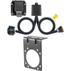 For 20-22 KIA Telluride 22-24 Hyundai Santa Cruz Trailer Wiring 7 Way Trailer Wiring Plug w/ Bracket Curt