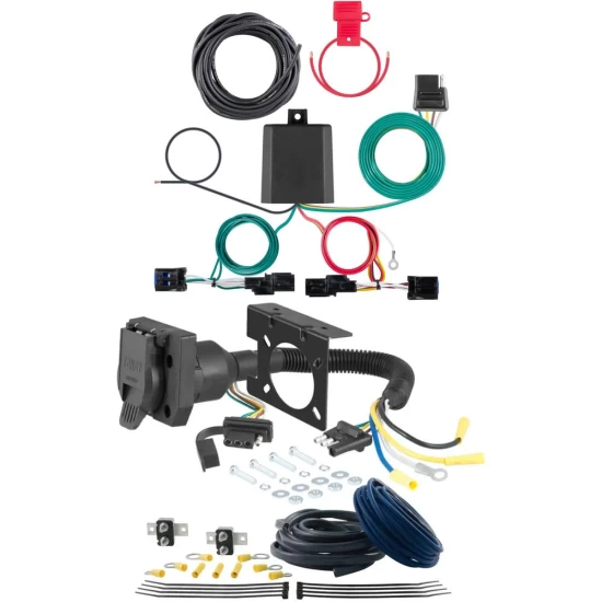 For 2021-2024 Kia Sorento Trailer Wiring 7 Way Trailer Wiring Plug w/ Bracket Fits Models w/o Factory Tow Package Curt