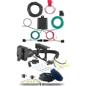 For 23-25 Hyundai Palisade Trailer Wiring 7 Way Trailer Wiring Plug w/ Bracket Curt