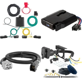 Curt Venturer electric trailer brake control with 7-way wiring for Jeep
