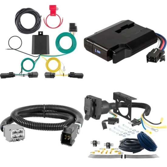 Curt Venturer electric trailer brake control with 7-way wiring for Jeep