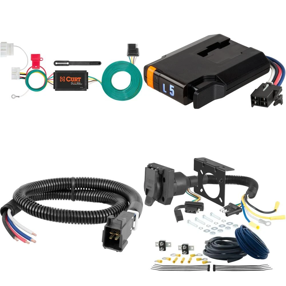 Curt Discovery Electric Trailer Brake Control with 7-Way Wiring Kit