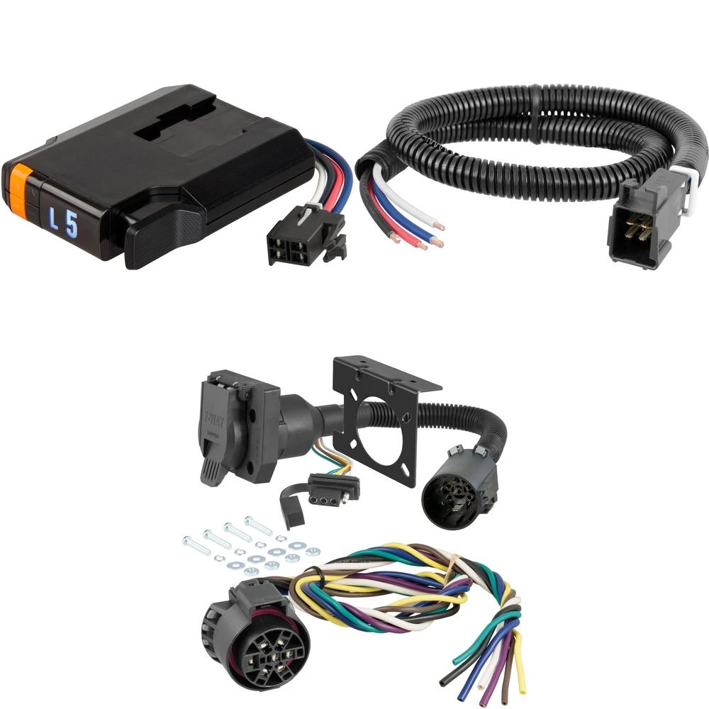Curt Discovery Next Electric Trailer Brake Control with 7-way wiring kit