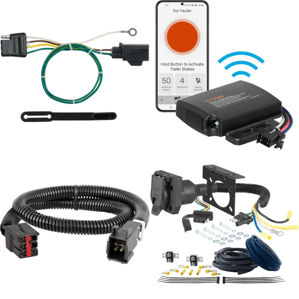 Curt Echo Under-Dash Electric Trailer Brake Control and Wiring Kit