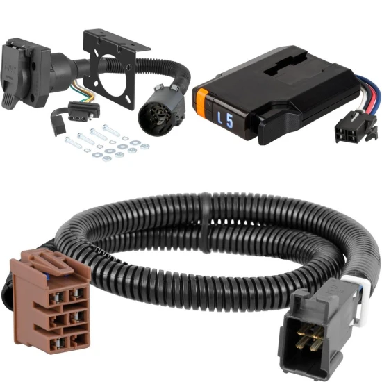 Curt Electric Trailer Brake Control and 7-Way Wiring Kit for Chevy GMC