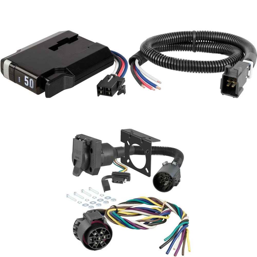 Curt TriFlex Electric Trailer Brake Control with Wiring Kit
