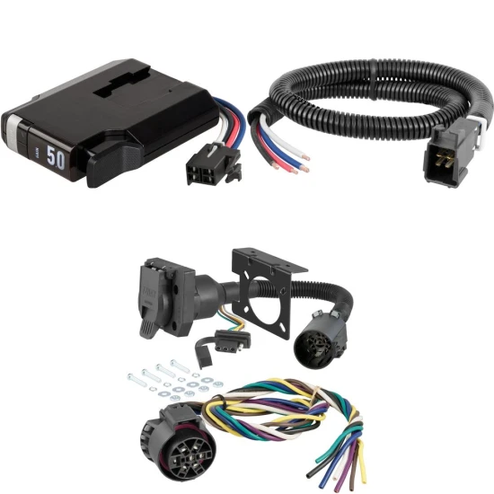 Curt TriFlex Electric Trailer Brake Control with Wiring Kit
