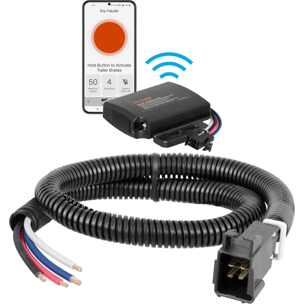 Curt Echo under-dash electric trailer brake controller for Chevy GMC