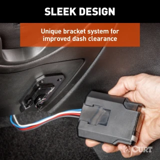 Curt TriFlex NEXT trailer brake controller and wiring harness