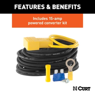 Curt Discovery Next Electric Trailer Brake Control with Wiring Kit