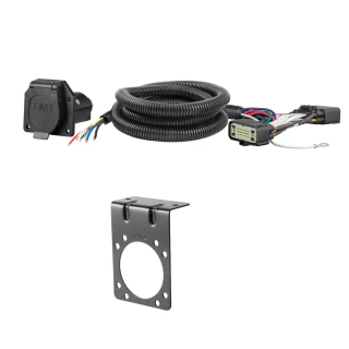 Curt Echo Under-Dash Electric Trailer Brake Control with 7-Way Wiring Kit