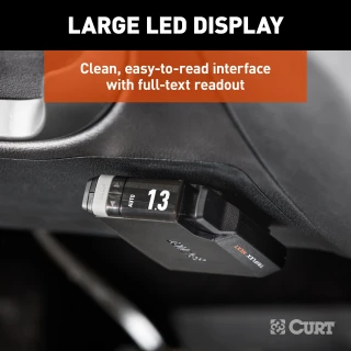 Curt TriFlex NEXT trailer brake controller and wiring harness