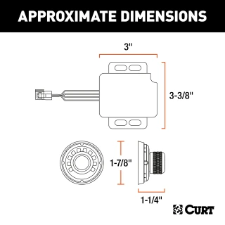 Curt Spectrum Electric Trailer Brake Control for 2021-2025 Ford Bronco Sport