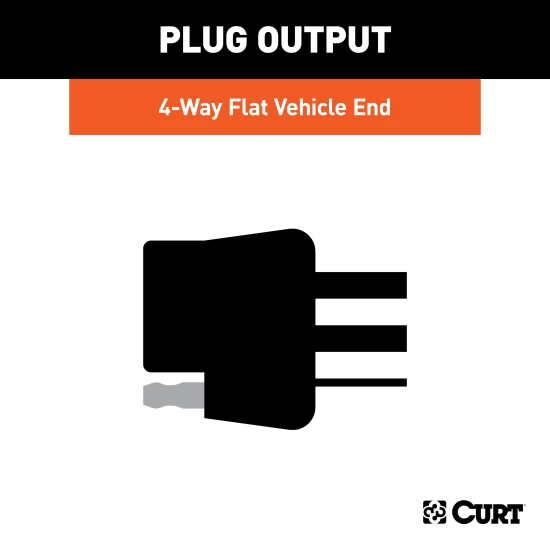 For 2017-2018 Toyota Yaris iA Trailer Wiring 4 Way Fits All Models Curt 56311