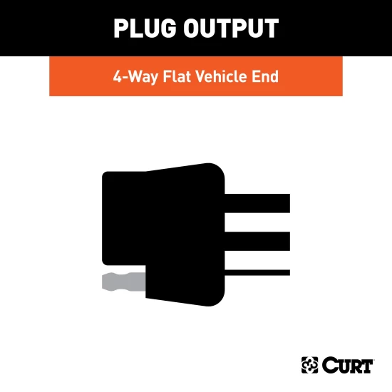 For 2020-2022 Ford Escape Trailer Wiring 4 Way Fits All Models Curt 56448