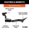 For 2022-2024 INFINITI QX60 Trailer Hitch Fits All Models Curt 13512 2 inch Tow Receiver