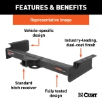 For 2003-2006 Chevy Silverado 2500 HD Trailer Hitch Fits 6' bed factory replacement hitch Curt 15302 2 inch Tow Receiver