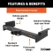 For 2017-2024 Ford F550 Super Duty Trailer Hitch Fits Models w/ USCAR 7-way Factory Connector Cab & Chassis w/ 34" Frame Curt 15445 2 inch Tow Receiver