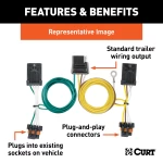 For 2011 Ford Ranger Trailer Wiring 4 Way Fits All Models Curt 56014