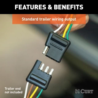 For 2020-2024 Cadillac XT5 Trailer Wiring 4 Way Fits All Models Curt 56325 For 2020-2024 Cadillac XT5 Trailer Wiring 4 Way Fits All Models Curt 56325