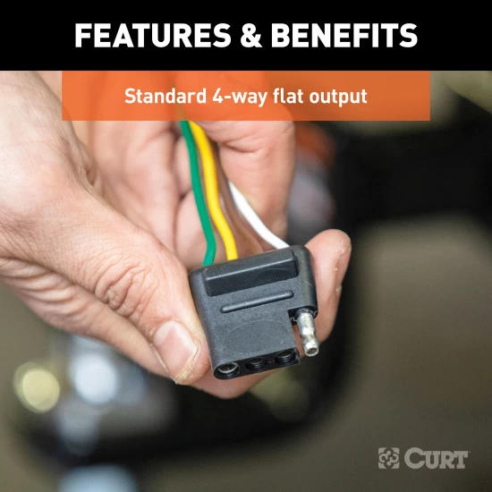 For 2013-2014 Ram 1500 Trailer Wiring 4 Way Fits All Models Curt 58044