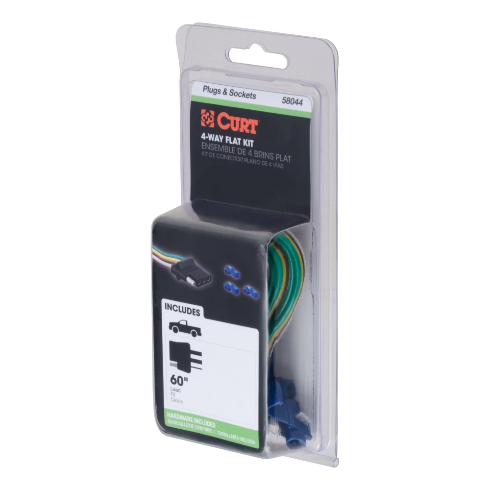 For 2013-2014 Ram 1500 Trailer Wiring 4 Way Fits All Models Curt 58044