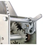CURT 2-speed winch featuring cold-forged steel and ergonomic handle for boats