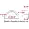 Set of 2 White Fulton Single Axle Trailer Fenders 12" Wheels Top Step 23-11/16" Long Boat Utility Sale Replacement