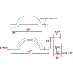008593 008593 Fulton Set of 2 Silver Fulton Single Axle Trailer Fenders 13" Wheels Triple Step 40" Long Boat Utility Sale Replacement Set of 2 Silver Fulton Single Axle Trailer Fenders 13" Wheels Triple Step 40" Long Boat Utility Sale Replacement